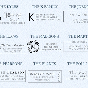 Custom Address Stamp | Wedding Stamper | Self inking Stamp | Custom Stamp for Wedding | Return Address Stamp | Business Stamp image 4