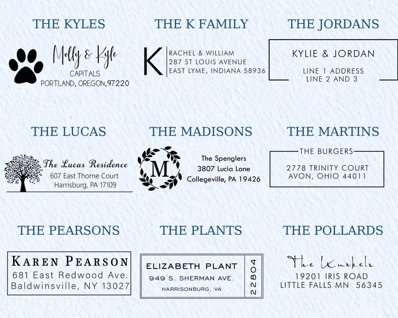 Custom Address Stamp | Wedding Stamper | Self inking Stamp | Custom Stamp for Wedding | Return Address Stamp | Business Stamp image 4