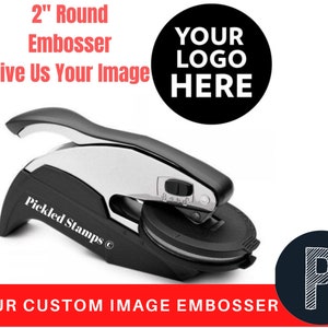 Custom Logo Large 2&quot; Embosser Seal Stamp Your Own Design Personalized