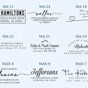 Custom Address Stamp | Wedding Stamper | Self inking Stamp | Custom Stamp for Wedding | Return Address Stamp | Business Stamp image 10