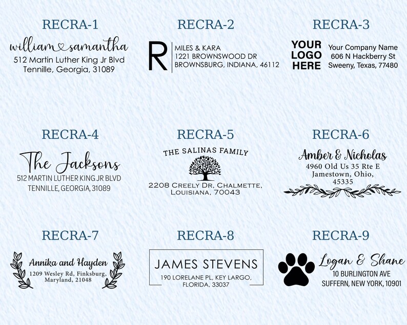 Custom Address Stamp | Wedding Stamper | Self inking Stamp | Custom Stamp for Wedding | Return Address Stamp | Business Stamp image 3