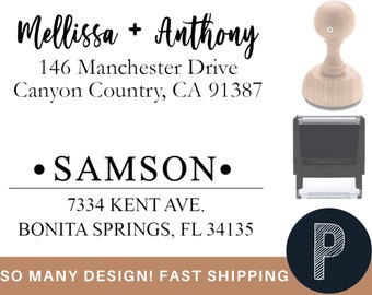 Address stamp self inking - Personalized Self Inking Return Address Stamp - self inking address stamp - Custom Rubber Stamp Ships Tomorrow