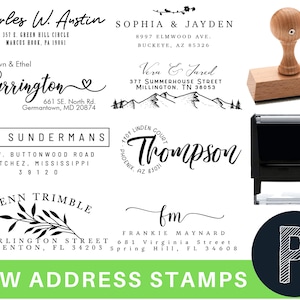 Custom Return Address Stamp |  Personalized Gifts | Address Stamper | Address Stamps | Wedding and Housewarming Gifts | Birthday Gift Ideas