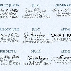 Custom Address Stamp | Wedding Stamper | Self inking Stamp | Custom Stamp for Wedding | Return Address Stamp | Business Stamp image 13