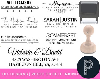 Custom Address Stamp Return Address Stamp 12+ Designs to Choose!! - Self-Inking Address Mail  Custom Address Stamper - Wedding Invitation