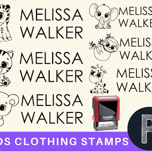 CLOTHING STAMP, Custom NAME Stamp, Camp Stamp, Fabric Stamp, Clothing markers, Textile Stamp, Cloth Stamp, Name Stamp