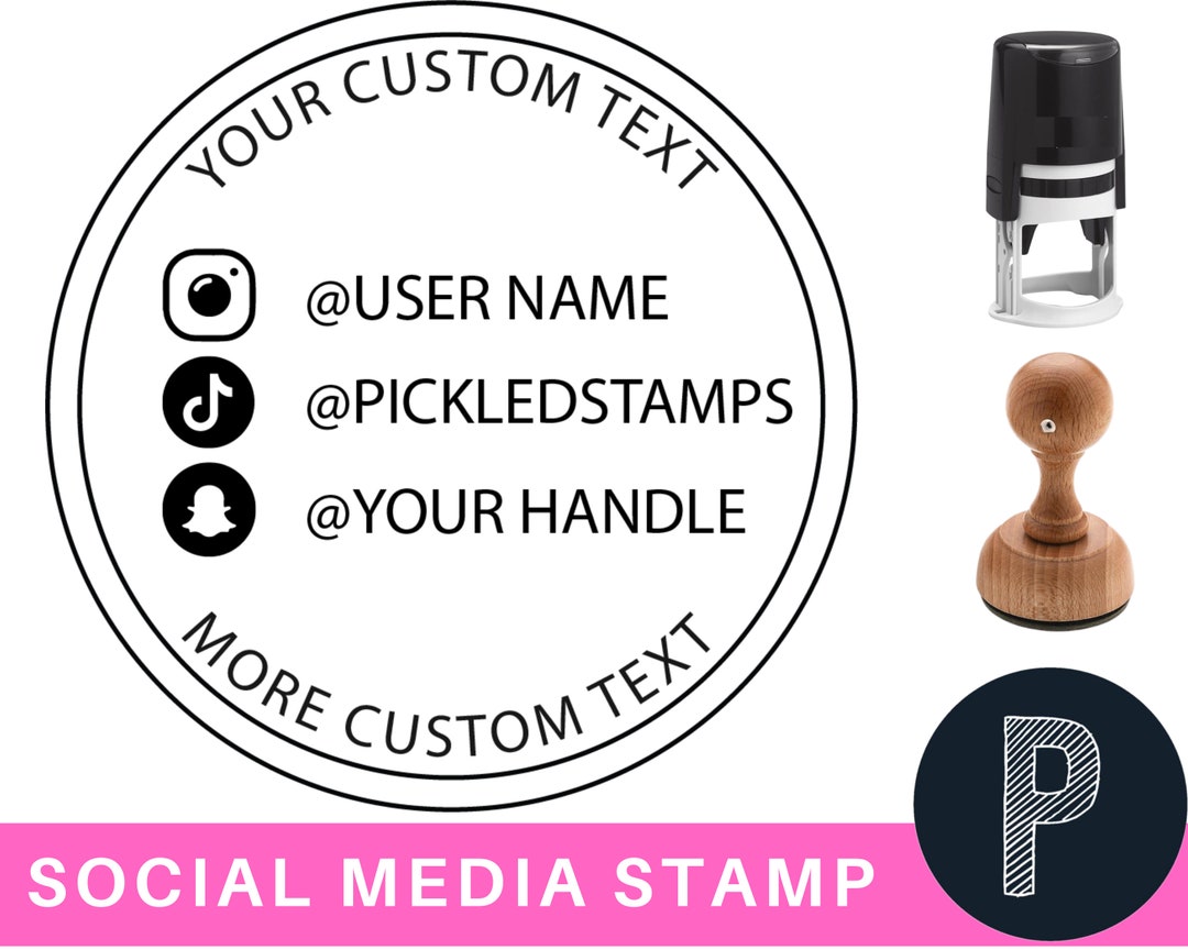 Custom Address Stamp, Self-inking Round Monogram Address Stamp, Personalized  Address Stamp 