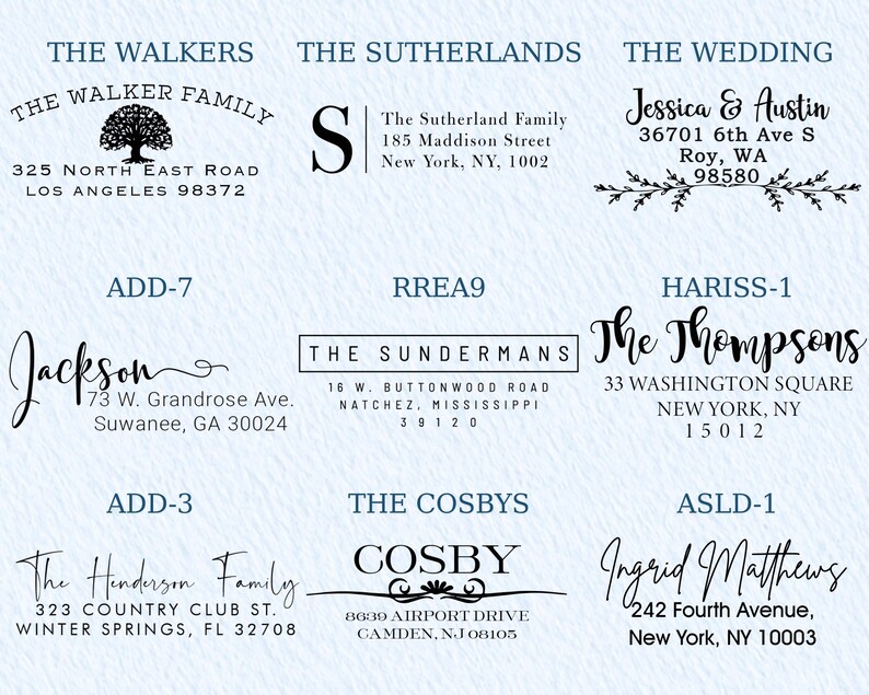 Custom Address Stamp | Wedding Stamper | Self inking Stamp | Custom Stamp for Wedding | Return Address Stamp | Business Stamp image 9