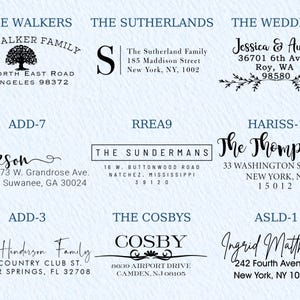 Custom Address Stamp | Wedding Stamper | Self inking Stamp | Custom Stamp for Wedding | Return Address Stamp | Business Stamp image 7