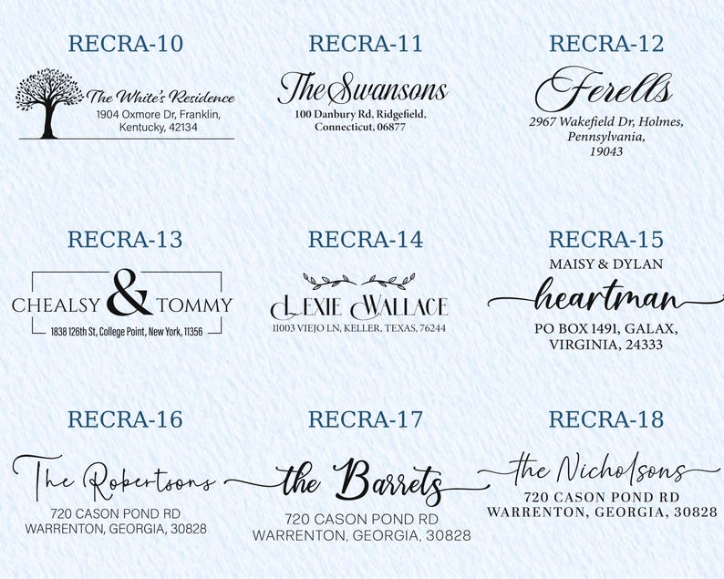 Custom Address Stamp | Wedding Stamper | Self inking Stamp | Custom Stamp for Wedding | Return Address Stamp | Business Stamp image 14