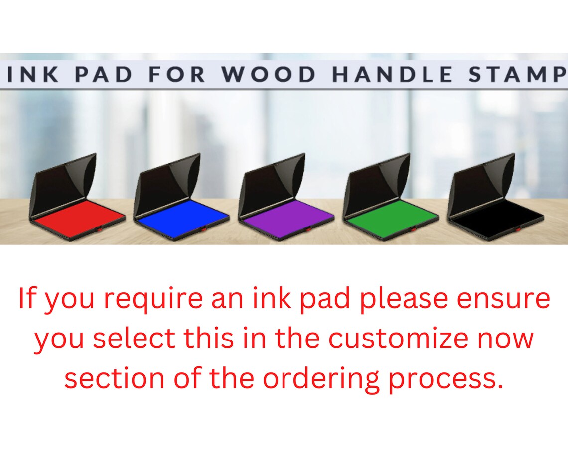 Custom Logo Stamp - Wood Handle Logo Stamp - Personalized Rubber Hand ...