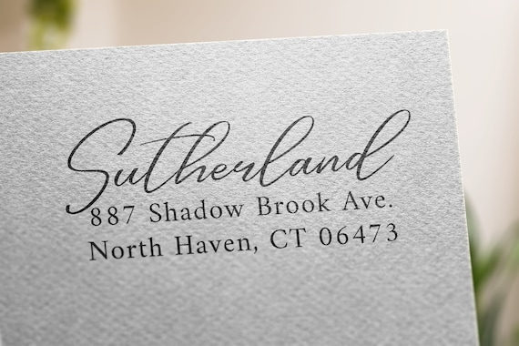 Personalized Self-Inking Return Address Stamp - Customizable for Couples,  Families, and Individuals - Multiple Font and Design Choices - Impressive