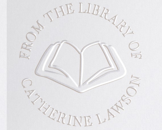 Personalized Book Embosser Custom Library Embosser Seal Customized This  Book Belongs To,Custom Book Stamp from the library of
