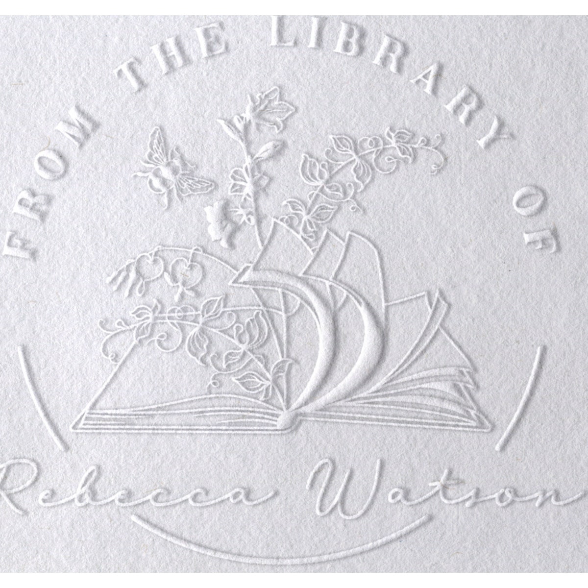 Custom Book Embosser, Personalized Library Stamp/book Lover Gift