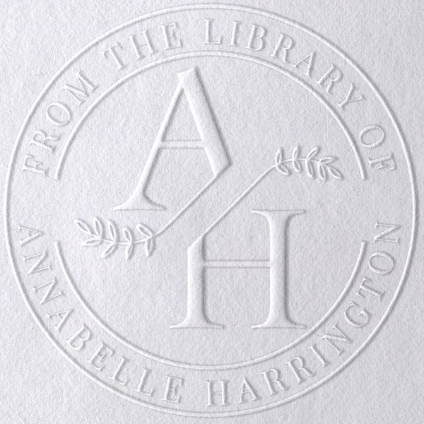 Custom Book Stamp or Embosser! Your Name On A Stamp
