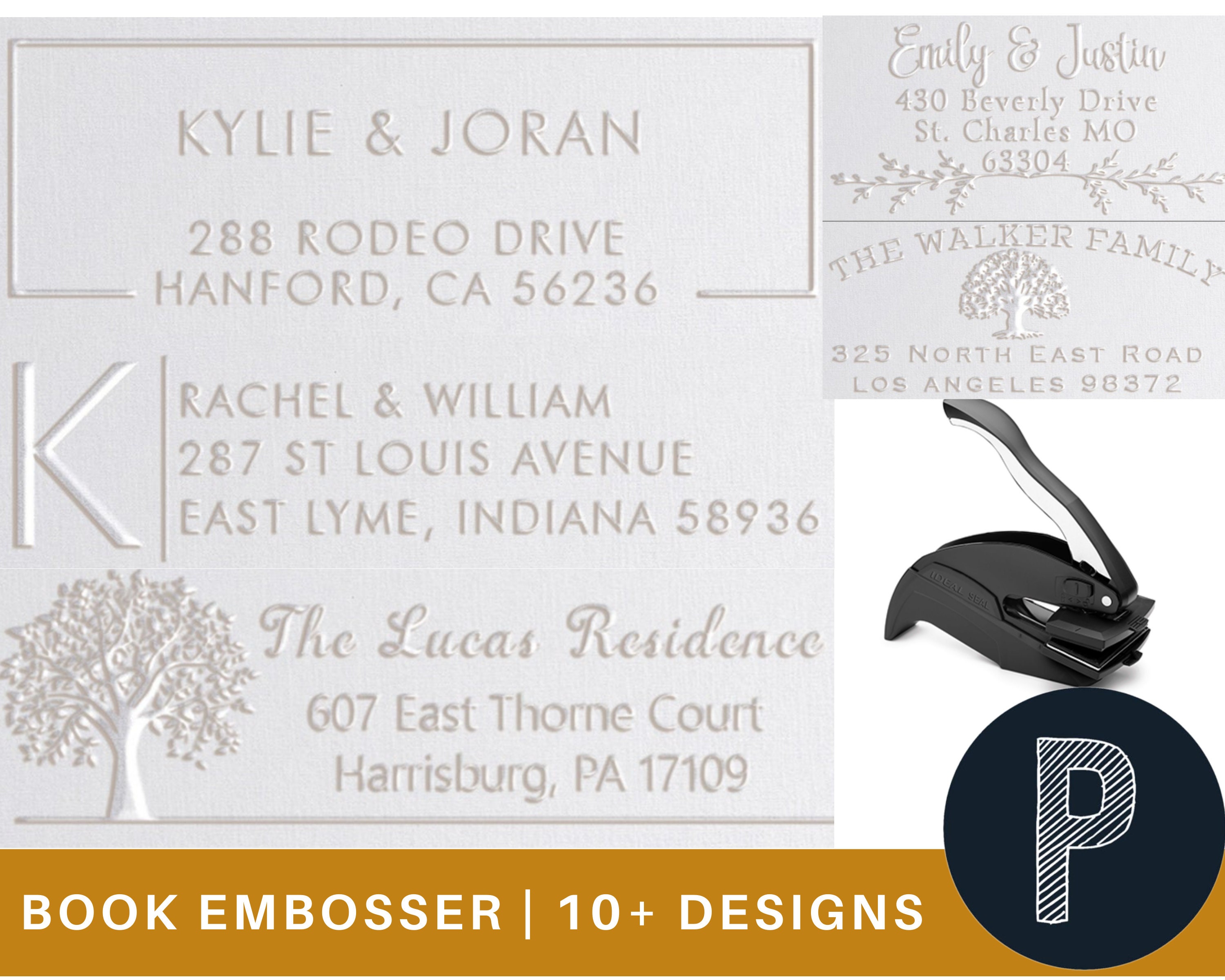 Address Invitation Embosser Stamp Wedding Invitation Seal Embosser Pe…