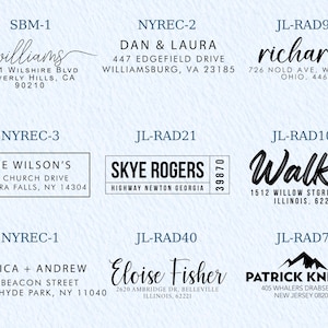Custom Address Stamp | Wedding Stamper | Self inking Stamp | Custom Stamp for Wedding | Return Address Stamp | Business Stamp image 8