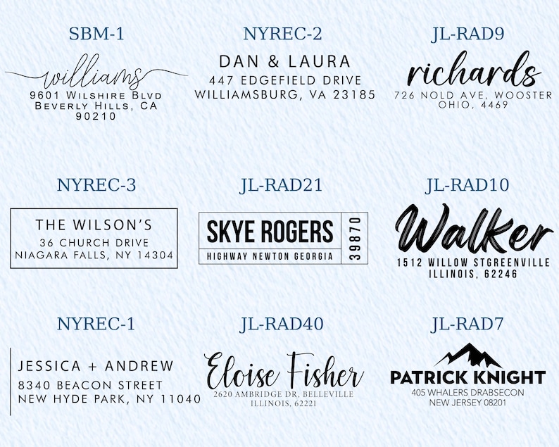 Custom Address Stamp | Wedding Stamper | Self inking Stamp | Custom Stamp for Wedding | Return Address Stamp | Business Stamp image 8