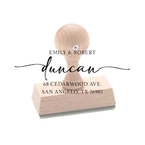 Calligraphy Address Stamp, Return Address Stamp, Wedding Address Stamp, Personalized Address Stamp, Self-Inking Stamp, Custom Address