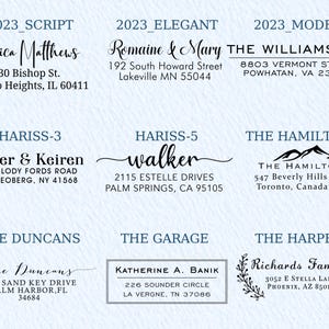 Custom Address Stamp | Wedding Stamper | Self inking Stamp | Custom Stamp for Wedding | Return Address Stamp | Business Stamp image 5