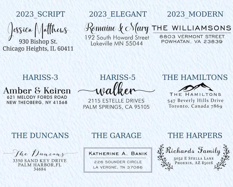 Custom Address Stamp | Wedding Stamper | Self inking Stamp | Custom Stamp for Wedding | Return Address Stamp | Business Stamp image 5