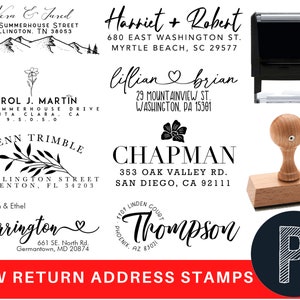 Personalized Return Address Stamp |  Custom Gifts | Address Stamper | Address Stamps | Wedding and Housewarming Gift | Birthday Gift Ideas