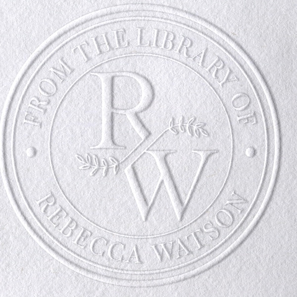 BEST SELLER - From the Library of Book Embosser Custom Personalized From the Library of Book Belongs to Ex Libris Book Lover Gift 1 5/8"