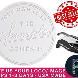 Top Selling Custom Logo Embosser Seal Stamp Your Own Design Personalized image 1