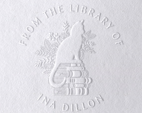 Personalized Library Book Stamp with Tree Theme - Create Lasting  Impressions on Your Beloved Books - Embosser Stamp - Personalized Book  Embosser 