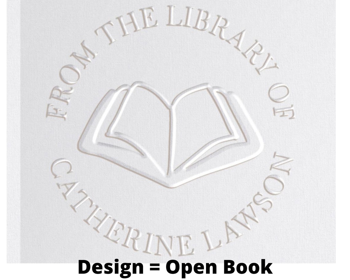 Personalized Book Embosser 10 Designs Ex Libris Custom Etsy