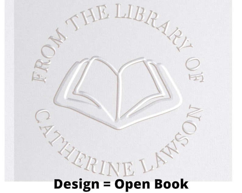 Personalized Book Embosser 10 Designs Ex Libris Custom Etsy