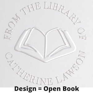 Library Book Embosser Floral Fern Flower 10+ Designs Ex Libris Custom ...