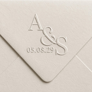Custom Monogram Wedding Embosser -Custom Wedding Embosser Stamp,Personalized Embosser Stamp, Wedding Envelope Embosser, Napkin Embosser