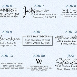 Custom Address Stamp | Wedding Stamper | Self inking Stamp | Custom Stamp for Wedding | Return Address Stamp | Business Stamp image 12