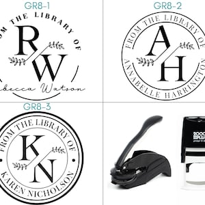May include: Three black and white circular stamps with the text "From the Library of" and initials. The first stamp has the initials "RW" and the name "Rebecca Watson". The second stamp has the initials "AH" and the name "Annabelle Harrington". The third stamp has the initials "KN" and the name "Karen Nicholson".