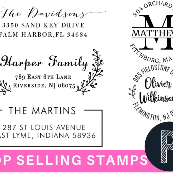 BEST SELLER Custom Return Address Stamp | Self Inking Return Address Stamps | Personalized Address Stamp | Housewarming Gift Address Stamper
