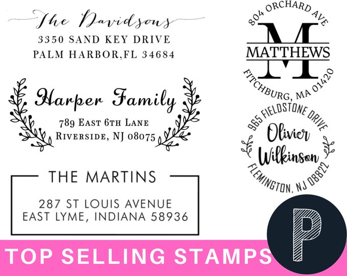 BEST SELLER Custom Return Address Stamp | Self Inking Return Address Stamps | Personalized Address Stamp | Housewarming Gift Address Stamper