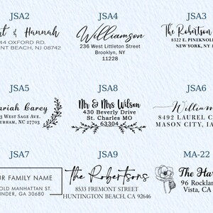 Custom Address Stamp | Wedding Stamper | Self inking Stamp | Custom Stamp for Wedding | Return Address Stamp | Business Stamp image 11