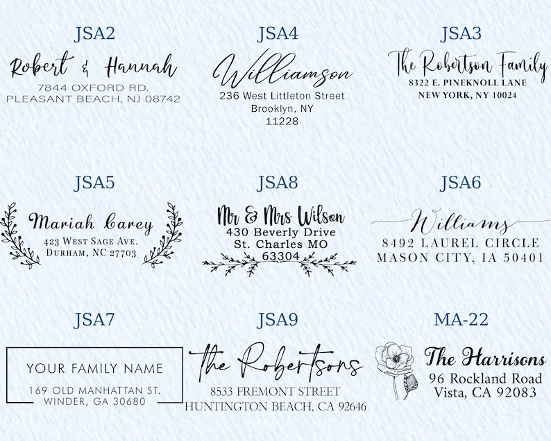 Custom Address Stamp | Wedding Stamper | Self inking Stamp | Custom Stamp for Wedding | Return Address Stamp | Business Stamp image 11