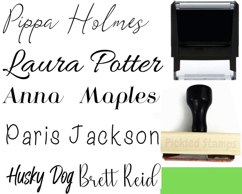 Signature Stamp Name Stamp Teacher Stamp 1 2 Line Calligraphy Name ...