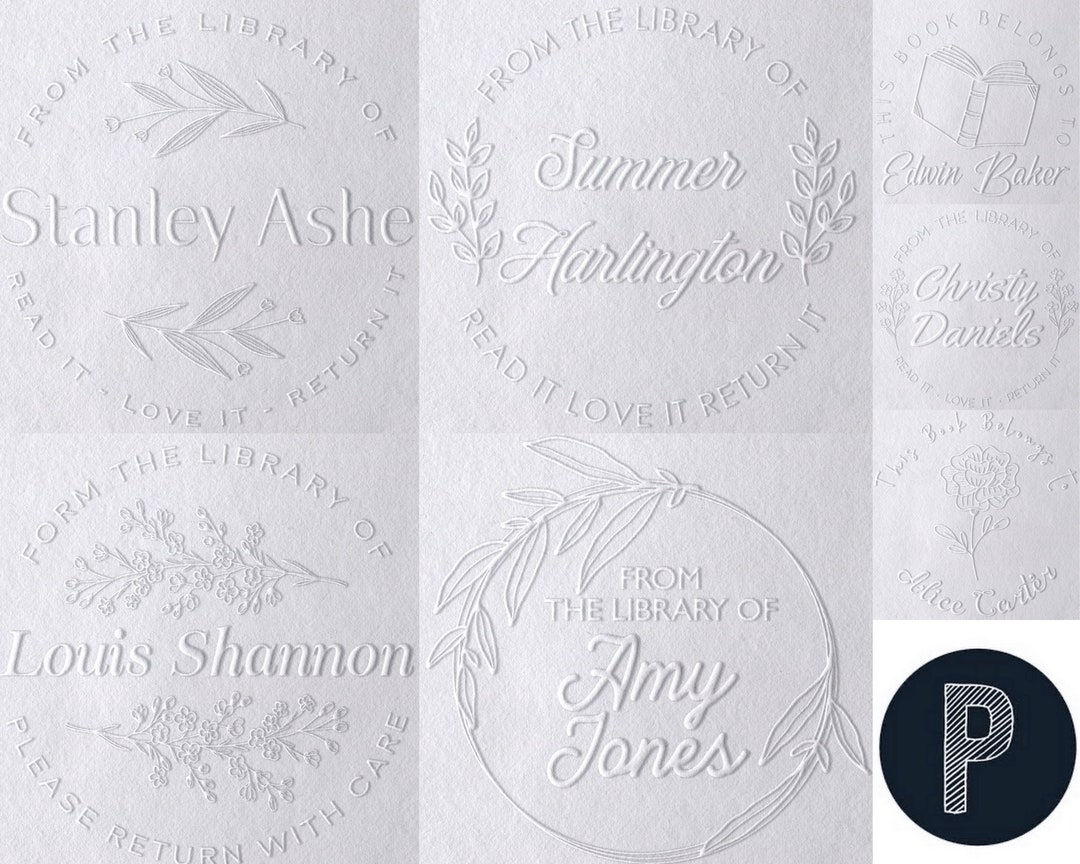 TOP SELLER - From the Library of Book Embosser Custom Personalized From ...