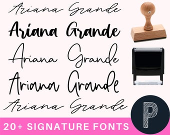 BEST SELLING Signature Stamp - Stamp with Name - 1 Line Name Stamp - Teacher Stamp - Custom Name Stamper - Cursive Calligraphy