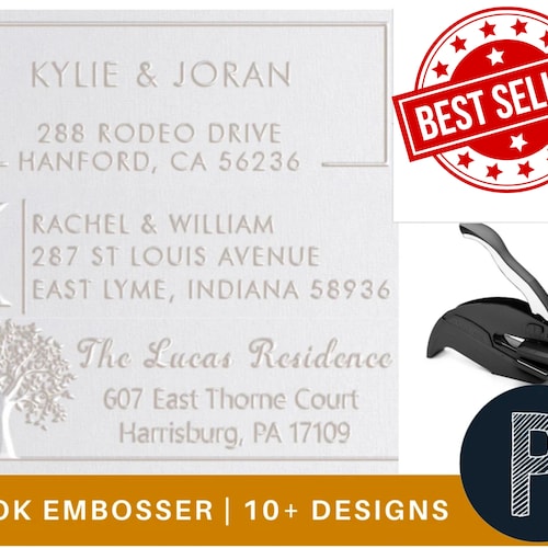 Address Envelope Embosser Stamp Wedding Invitation Seal Etsy