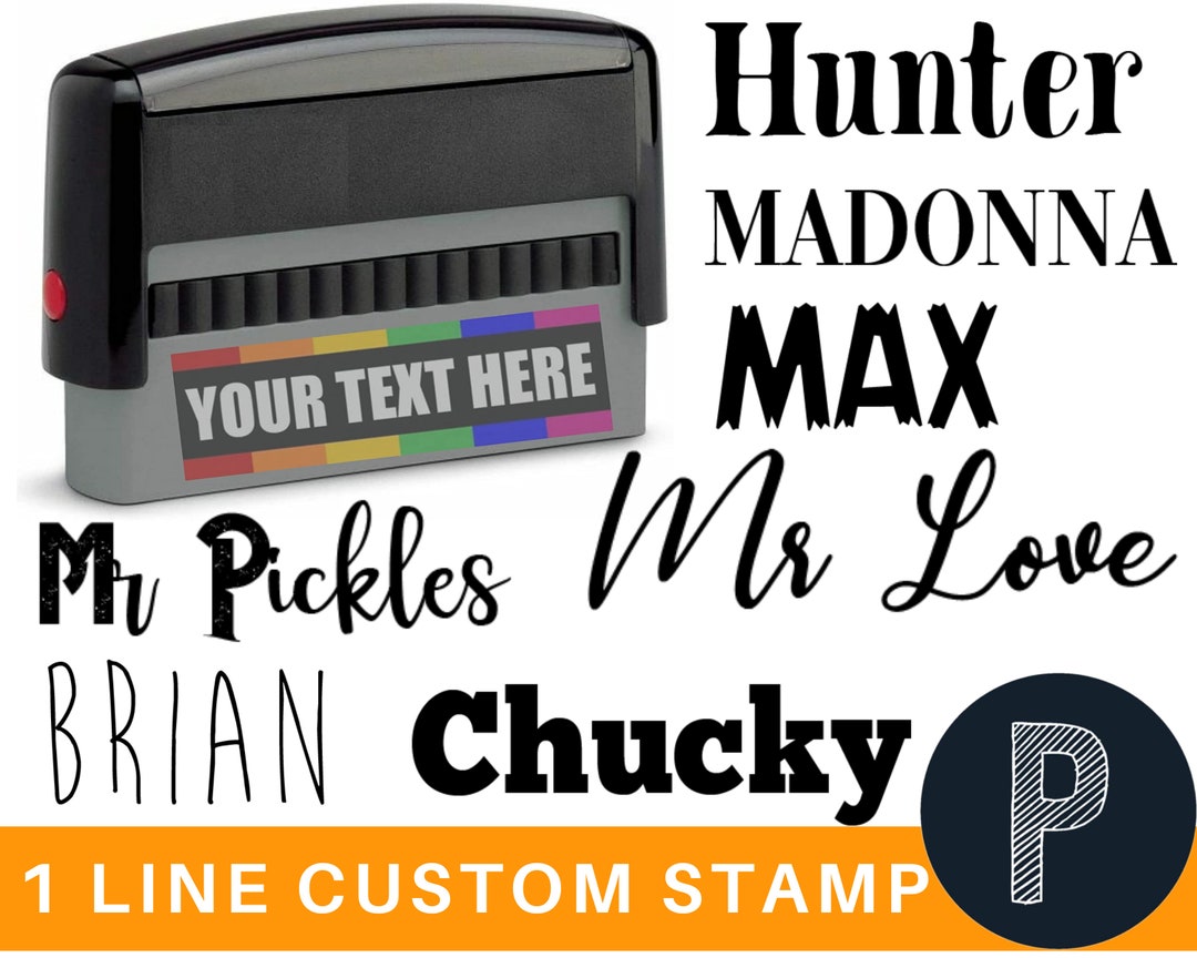  Custom Signature Stamp with Extra Ink