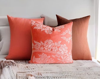 的枕头。古董枕头。古董cover 19th century.Rose Floral Decor Pillow.Antique Ticking Pillow.40x40cm - 1.3x1.3ft
