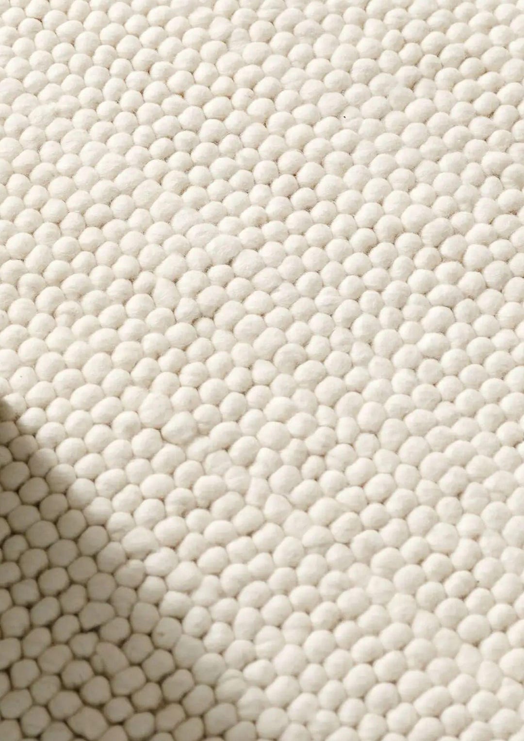 Chunky Wool Rug - Premium off White Scandinavian Design for Cozy Living ...
