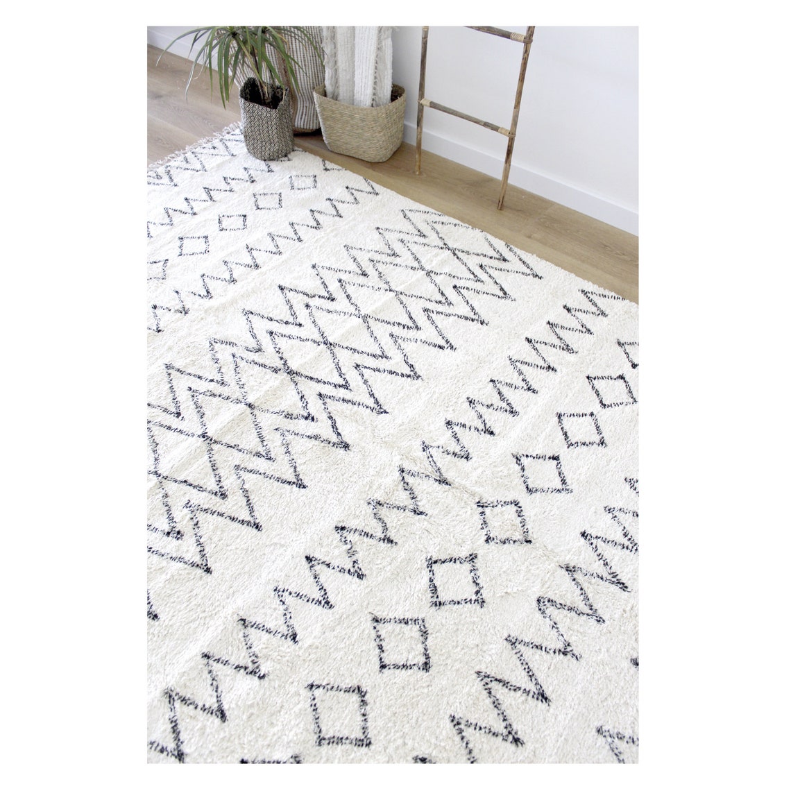 Moroccan Ivory Rug Berber Rug.ivory Boho&scandinavian Rug. - Etsy