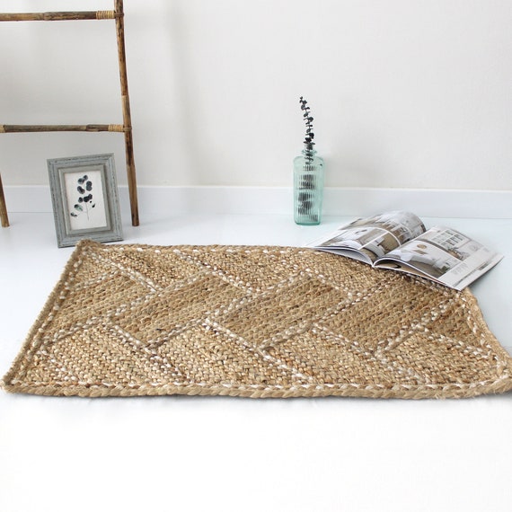 Natural Jute Rug. Natural Rug. Jute Handwoven Rug. Size to Etsy
