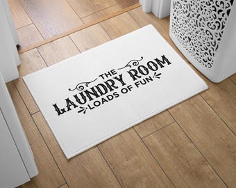 Laundry Room Area Rug - Fun Home Decor, Laundry Room Essentials, Unique Gift for Homeowners, Housewarming, Laundry Decor