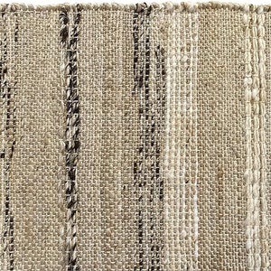 Detailed view of the intricate handwoven pattern and texture of the eco-friendly jute rug, showcasing its craftsmanship